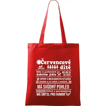 Nákupní taška Narozeniny červenec - Taška bavlněná - 42 x 38 cm ( Červená )