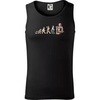 Pánské termoprádlo Evoluce 3D tisk - Tílko pánské Core - S ( Černá )