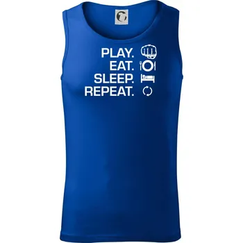 MMA eat sleep repeat - Tílko pánské Core - 2XL ( Královská modrá )