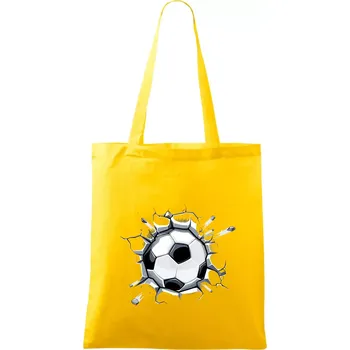 Fotbalový míč v triku - Taška bavlněná - 42 x 38 cm ( Žlutá )