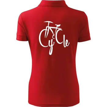 Cycle kolo - Polokošile dámská Pique Polo - M ( Červená )