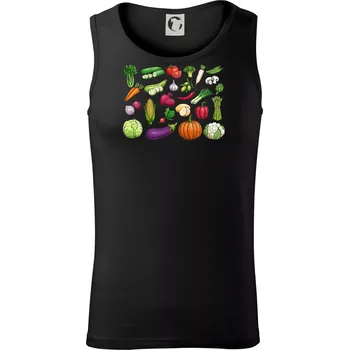 Zelenina ze zahrádky - Tílko pánské Core - L ( Černá )