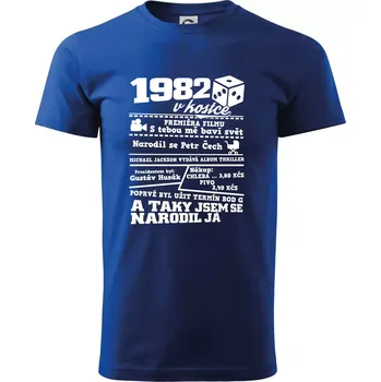 1982 v kostce - Triko extra velké (5-8XL) - 8XL ( Královská modrá )