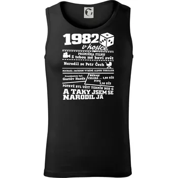 1982 v kostce - Tílko pánské Core - L ( Černá )