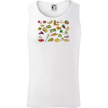 Ovoce a zelenina - Tílko pánské Core - XL ( Bílá )
