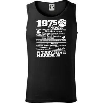 1975 v kostce - Tílko pánské Core - L ( Černá )