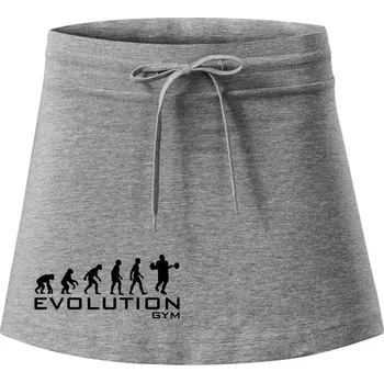 Dámská sukně Evoluce Gym - Sportovní sukně - two in one - XS ( Tmavě šedý melír )