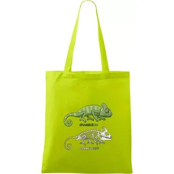ChameleON_OFF (Hana-creative) - Taška bavlněná - 42 x 38 cm ( Limetková )