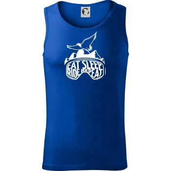 Eat sleep ride repeat - hory - Tílko pánské Core - XL ( Královská modrá )