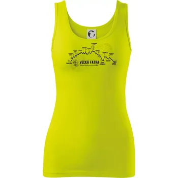 Profil kopca Veľká Fatra - Dámské tílko - L ( Limetková )