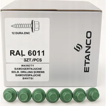 Vrut FARMÁŘSKÉ VRUTY do plechu, sponka 4,8x70mm RAL 6011 100 Ks Etanco