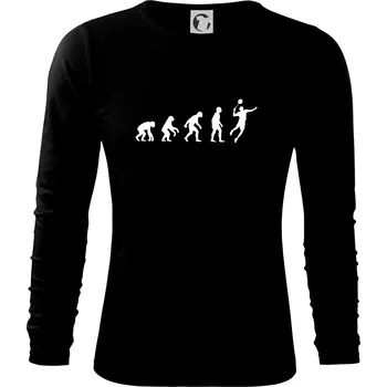 Pánské oblečení Evoluce Badminton - Triko s dlouhým rukávem FIT-T long sleeve - 3XL ( Černá )