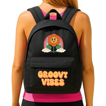 Školní batoh ŠKOLNÍ BATOH ČERVENÝ Pro Dívku BROOVY VIBES Studentský Do Školy