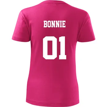 Purpurové dámské tričko Bonnie - barva purpurová - velikost M