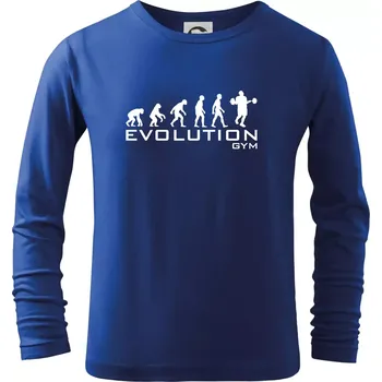Chlapecké tričko Evoluce Gym - Triko dětské Long Sleeve - 122 cm/6 let ( Královská modrá )