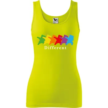 Dámské tričko DOBRÝ TRIKO Dámské tílko s potiskem Different Velikost: 2XL, Barva: Limetková