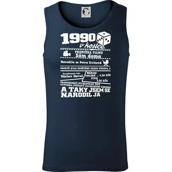 Pánská móda 1990 v kostce - Tílko pánské Core - S ( Námořní modrá (velmi tmavá - téměř černá) )