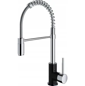 Vodovodní baterie Kuchyňská stojánková baterie Alveus HELIX černá, stříbrná