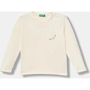 Chlapecké tričko Dětské tričko s dlouhým rukávem United Colors of Benetton 3P4ZG10KP.P.seasonal béžová 01X, vel. 104