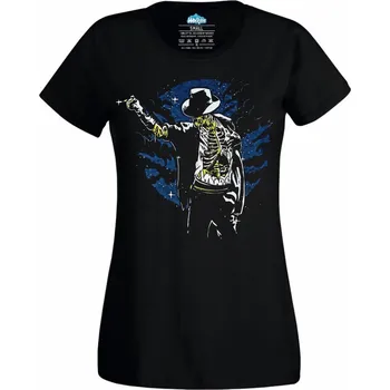 Dámské tričko Dámské tričko Michael Jackson Thriller Moonwalker (Velikost: XXL, Barva: Černá)