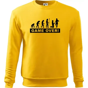 Pánská mikina Game over evoluce - Mikina Essential pánská - S ( Žlutá )
