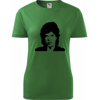Dámské tričko Zelené dámské tričko Mick Jagger - barva zelená - velikost XXL