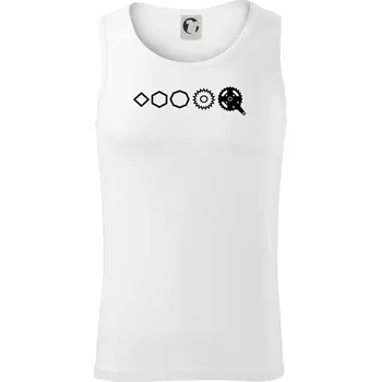 Evoluce pedály - Tílko pánské Core - 2XL ( Bílá )