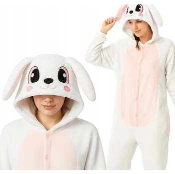 Dámské pyžamo Pyžamo Onesie Kigurumi Převlek Králík L: 165-175 cm