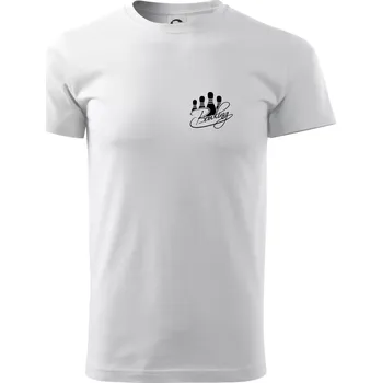 Bowling kuželky - Triko extra velké (5-8XL) - 8XL ( Bílá )