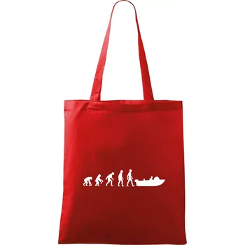 Evoluce člun - Taška bavlněná - 42 x 38 cm ( Červená )