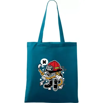 Fajrákmen - Taška bavlněná - 42 x 38 cm ( Petrolejová )