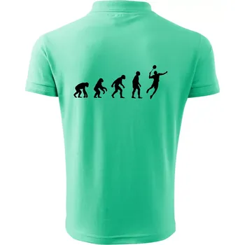 Pánská košile Evoluce Badminton - Polokošile pánská Pique Polo 203 - 4XL ( Mátová )
