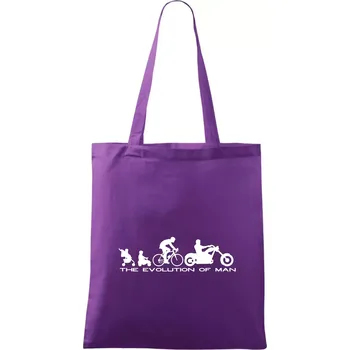 Evolution of man (Chopper) - Taška bavlněná - 42 x 38 cm ( Fialová )