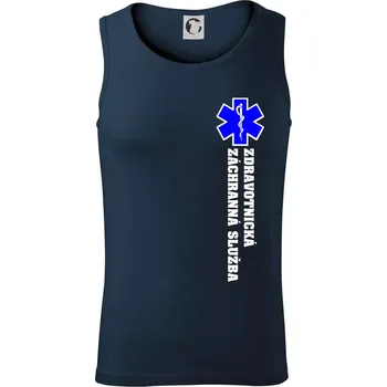 Hvězda života - zdravotnická záchranná služba - Tílko pánské Core - XL ( Námořní modrá (velmi tmavá - téměř černá) )