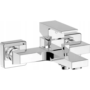 Vodovodní baterie Nástěnná vanová baterie s jednou pákou Vitalle Spello stříbrná