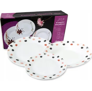 Talíř Jídelní sada kulatý talíře 18 ks AR-50