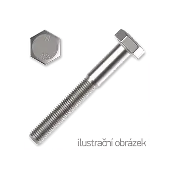 Šroub šroub 6HR M20X130 ZB ZČ DIN 931 8.8