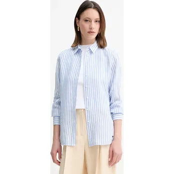 Pánská košile Lněná košile Weekend Max Mara 2515111052600 modrá 55X, vel. 36