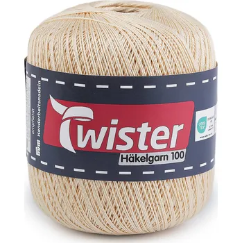 Příze Stoklasa - Bavlněná příze háčkovací 100 g (1 ks) béžová