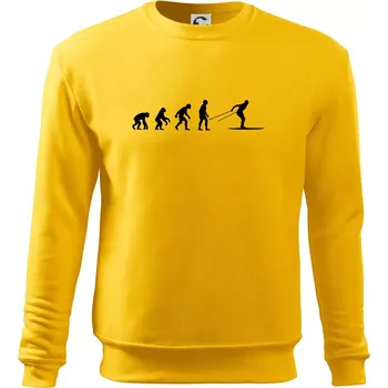 Pánská mikina Evoluce běhu - běžky - Mikina Essential pánská - M ( Žlutá )