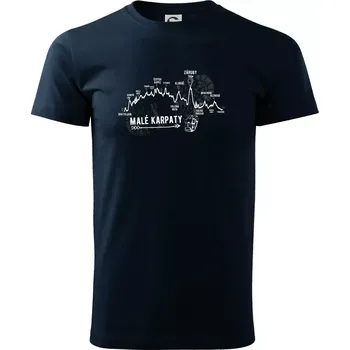 Profil Malé karpaty - Triko extra velké (5-8XL) - 8XL ( Námořní modrá (velmi tmavá - téměř černá) )