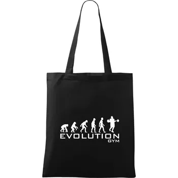 Nákupní taška Evoluce Gym - Taška bavlněná - 42 x 38 cm ( Černá )