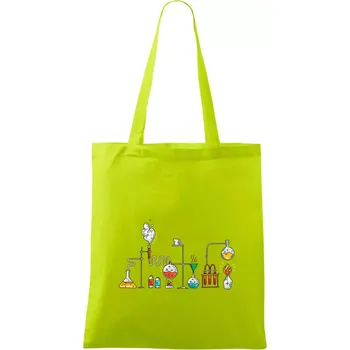 Chemická aparatura barevná - Taška bavlněná - 42 x 38 cm ( Limetková )