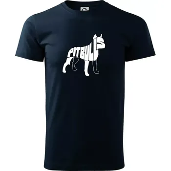 Pit Bull Teriér - Triko extra velké (5-8XL) - 8XL ( Námořní modrá (velmi tmavá - téměř černá) )