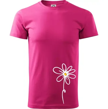 Pánská móda Kopretina - dole na výšku - Klasické pánské triko vyšší gramáže - L ( Purpurová )