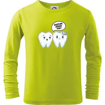 Dětská móda Nepůjde někdo ven - Triko dětské Long Sleeve - 158 cm/12 let ( Limetková )