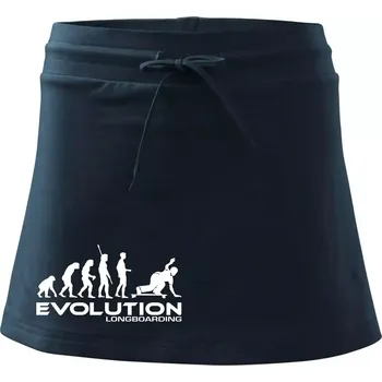 Dámská sukně Evoluce longboard - Sportovní sukně - two in one - XS ( Námořní modrá (velmi tmavá - téměř černá) )