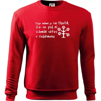 Chlapecké tričko Tvoje mama je tak tlustá - větev - Mikina Essential dětská - 158 cm/12 let ( Červená )