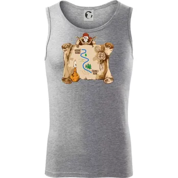 Cesta rumu - Tílko pánské Core - 2XL ( Tmavě šedý melír )