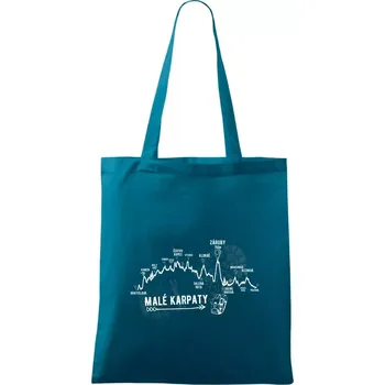 Profil Malé karpaty - Taška bavlněná - 42 x 38 cm ( Petrolejová )
